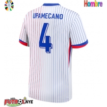 Camiseta Francia Dayot Upamecano #4 Visitante Equipación Eurocopa 2024 manga corta